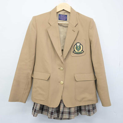 【中古】兵庫県 芦屋高等学校 女子制服 2点 (ブレザー・スカート) sf049292