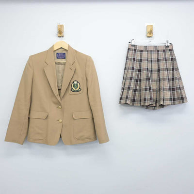 【中古】兵庫県 芦屋高等学校 女子制服 2点 (ブレザー・スカート) sf049292