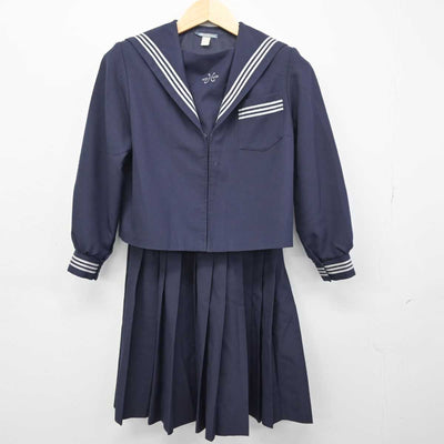 【中古】兵庫県 豊岡北中学校 女子制服 3点 (セーラー服・スカート・スカート) sf049301