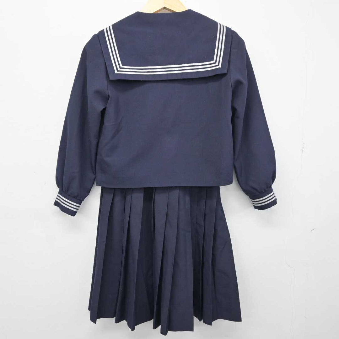 【中古】兵庫県 豊岡北中学校 女子制服 3点 (セーラー服・スカート・スカート) sf049301