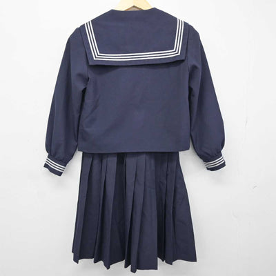 【中古】兵庫県 豊岡北中学校 女子制服 3点 (セーラー服・スカート・スカート) sf049301