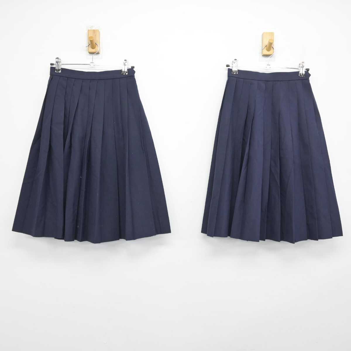 【中古】兵庫県 豊岡北中学校 女子制服 2点 (スカート・スカート) sf049303