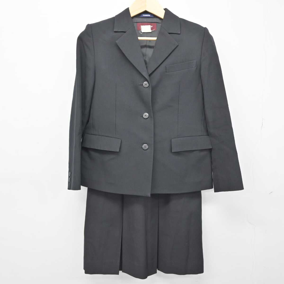 【中古】兵庫県 豊岡高等学校 女子制服 2点 (ブレザー・スカート) sf049304