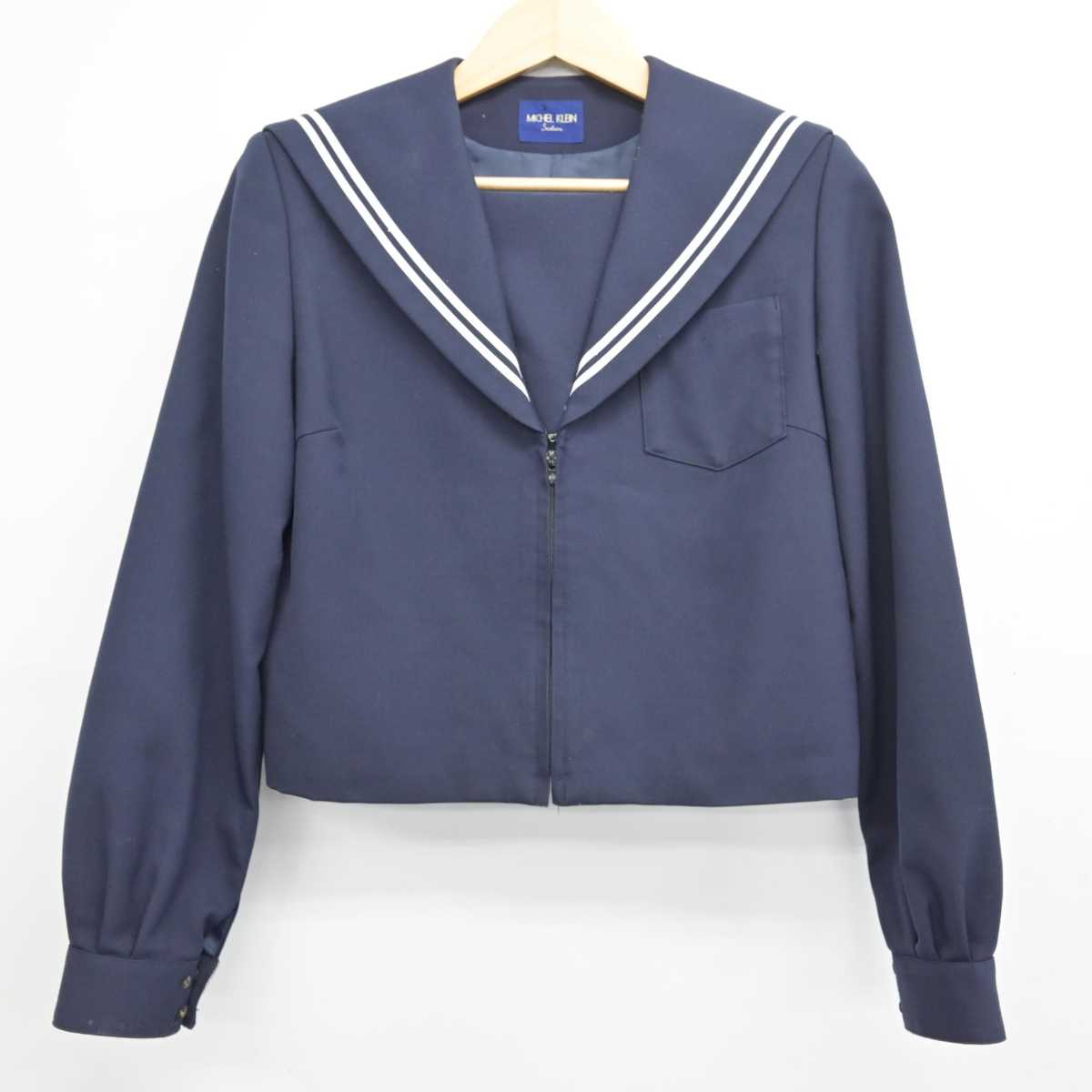 【中古】愛知県 岡崎南中学校 女子制服 2点 (セーラー服・スカート) sf049319