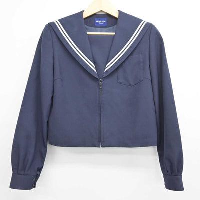 【中古】愛知県 岡崎南中学校 女子制服 2点 (セーラー服・スカート) sf049319