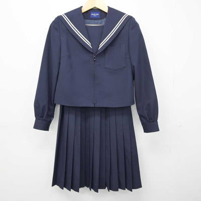 【中古】愛知県 岡崎南中学校 女子制服 2点 (セーラー服・スカート) sf049320