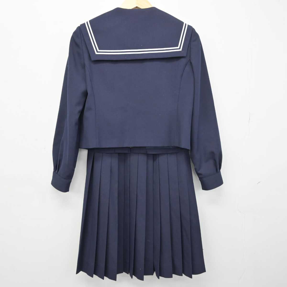 【中古】愛知県 岡崎南中学校 女子制服 2点 (セーラー服・スカート) sf049320