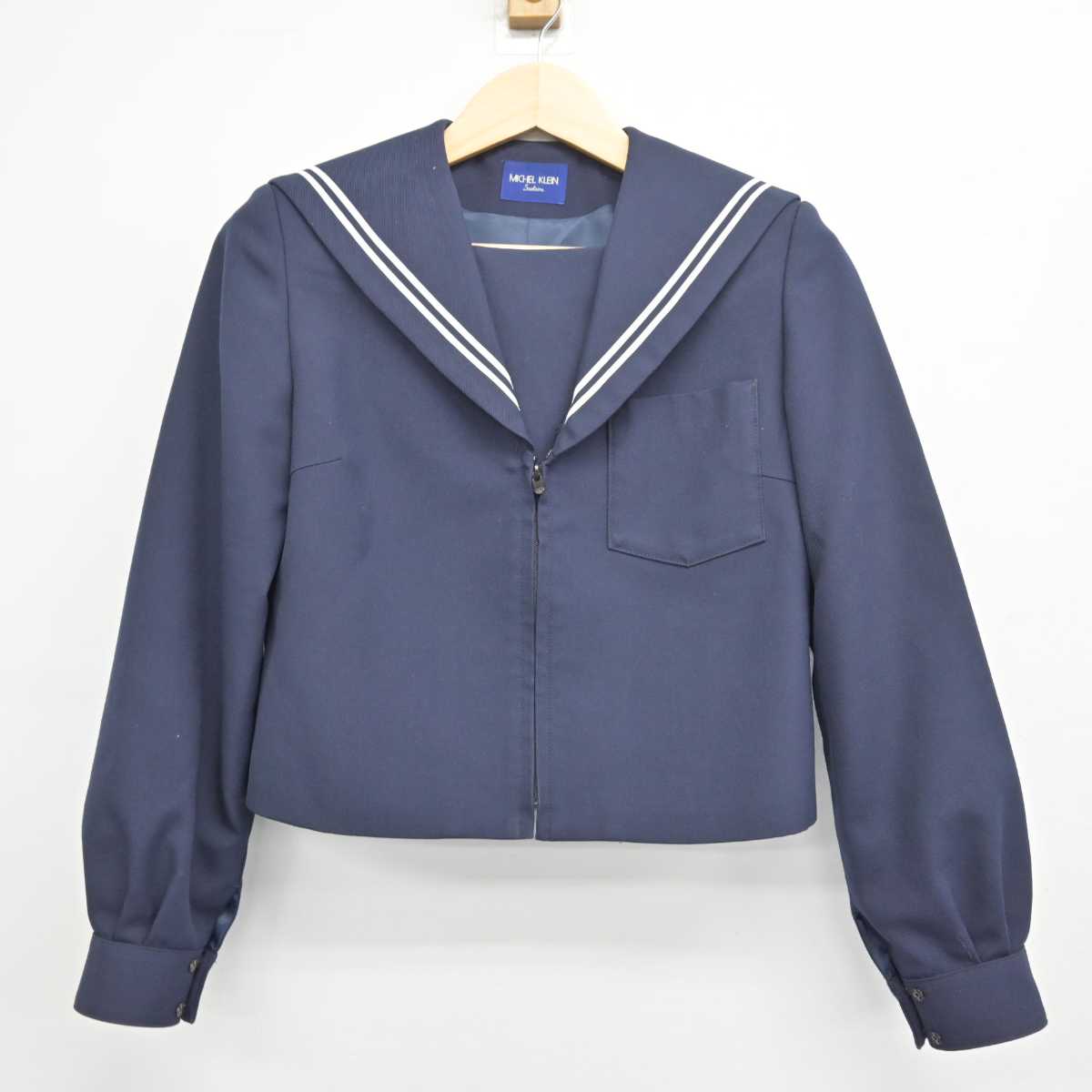 【中古】愛知県 岡崎南中学校 女子制服 2点 (セーラー服・スカート) sf049320