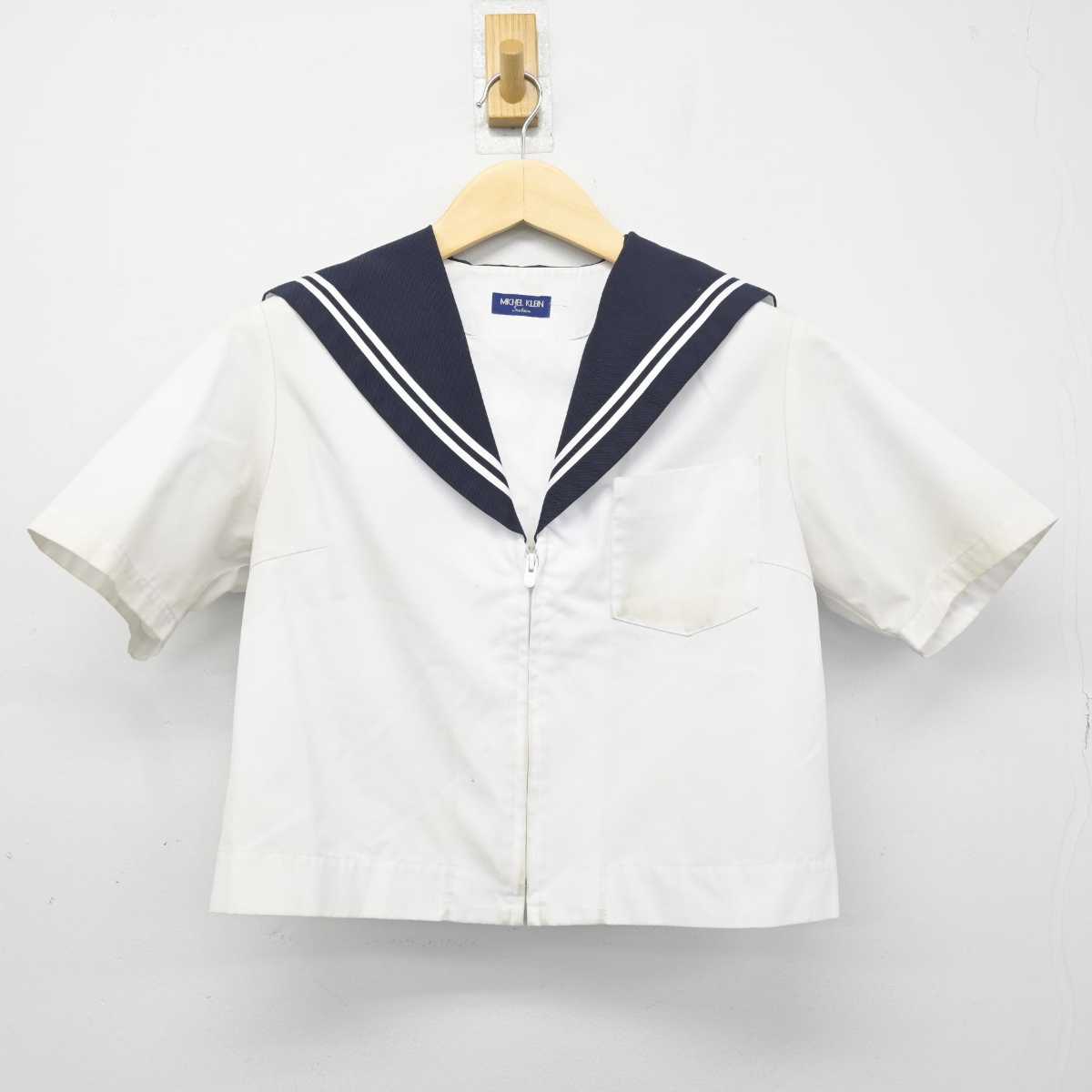 【中古】愛知県 岡崎南中学校 女子制服 1点 (セーラー服) sf049322