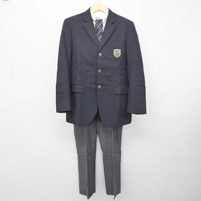 【中古】大阪府 大商学園高等学校 男子制服 4点 (ブレザー・シャツ・ズボン) sf049331