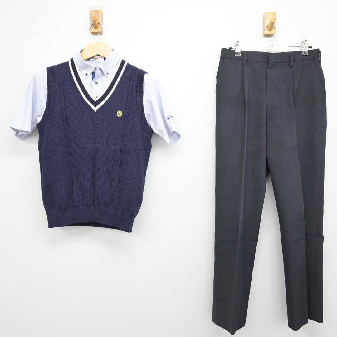 【中古】大阪府 大商学園高等学校 男子制服 3点 (ニットベスト・シャツ・ズボン) sf049333 | 中古制服通販パレイド