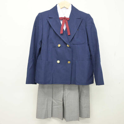 【中古】兵庫県 本山南中学校 女子制服 5点 (ブレザー・シャツ・スカート) sf049335