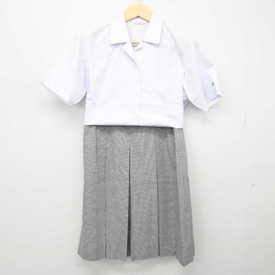 【中古】兵庫県 本山南中学校 女子制服 3点 (シャツ・スカート) sf049337