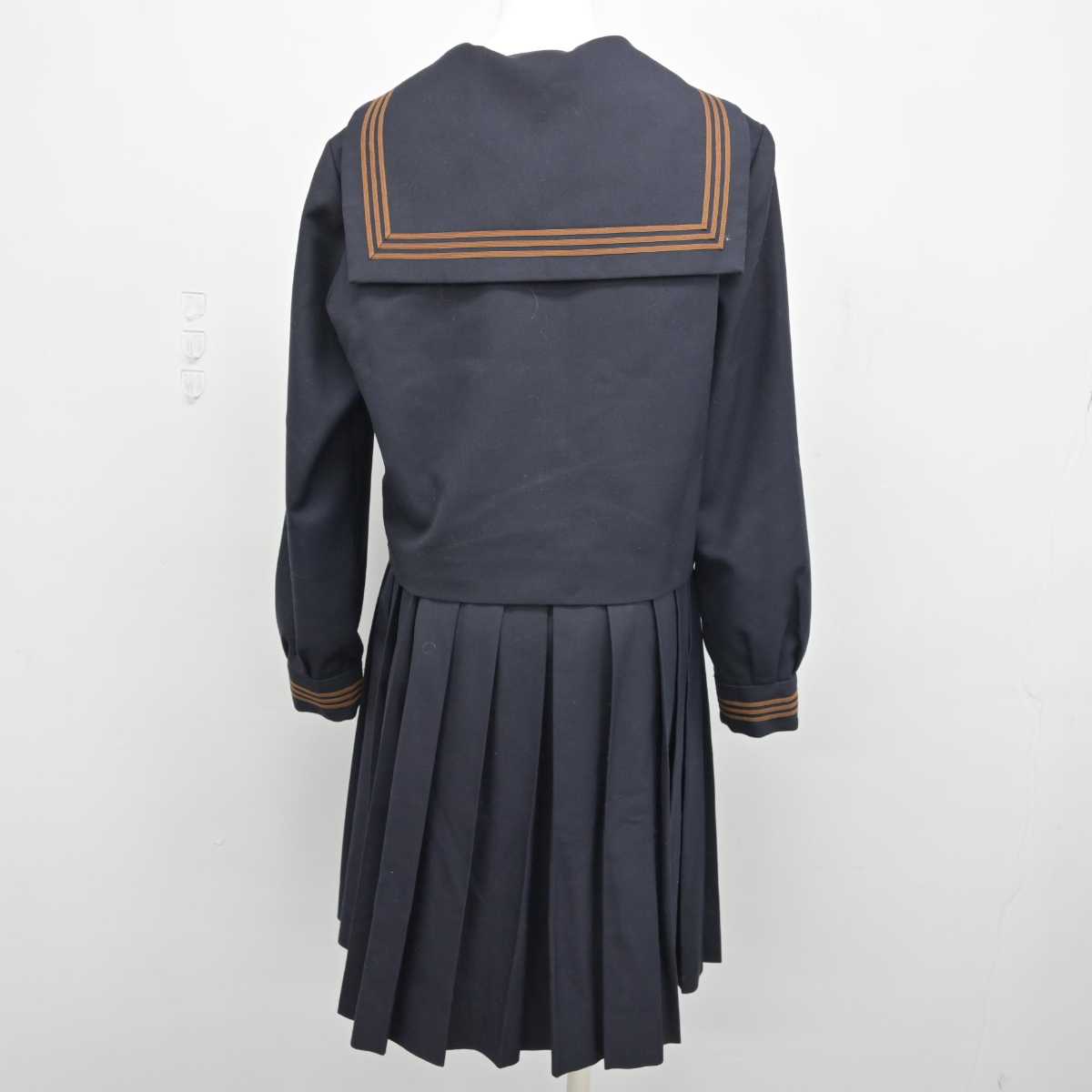 【中古】東京都 関東国際高等学校 女子制服 4点 (ニット・セーラー服・スカート) sf049339