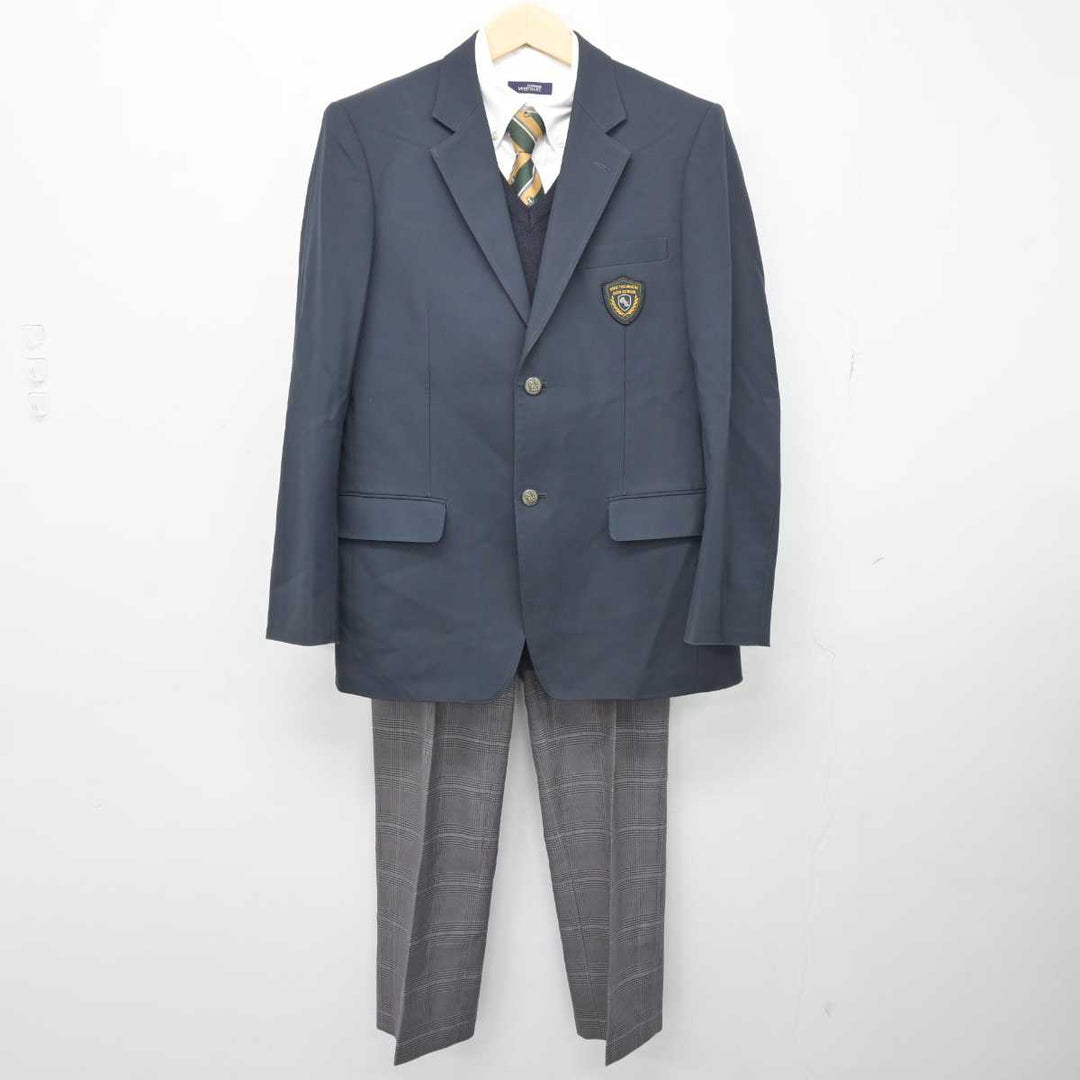 中古】岐阜県 岐阜工業高等学校 男子制服 5点 (ブレザー・ニット・シャツ・ズボン) sf049350 | 中古制服通販パレイド