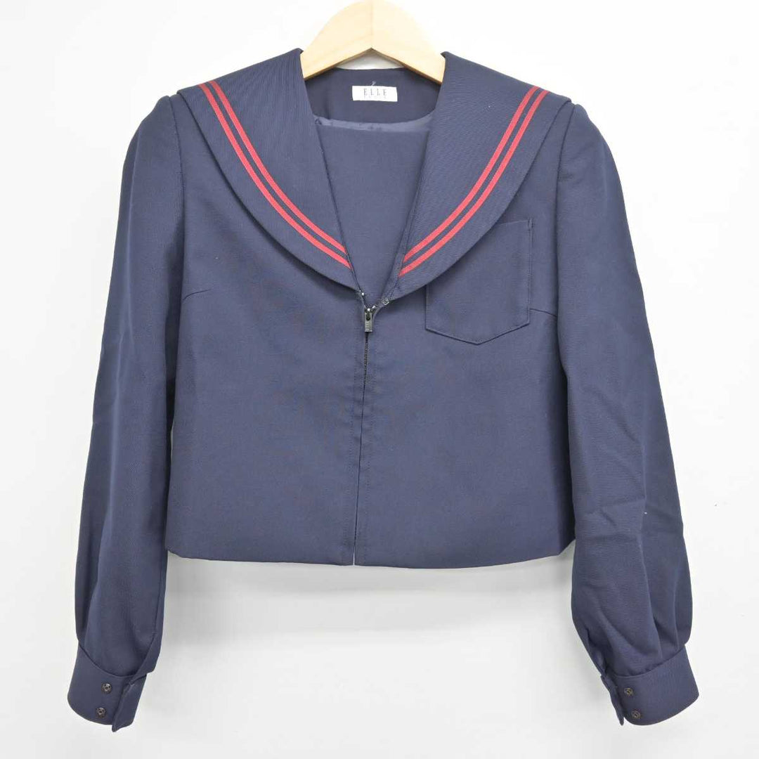 中古】岐阜県 緑陽中学校 女子制服 2点 (セーラー服・スカート 中古】岐阜県 緑陽中学校 女子制服 2点 (セーラー服・スカート