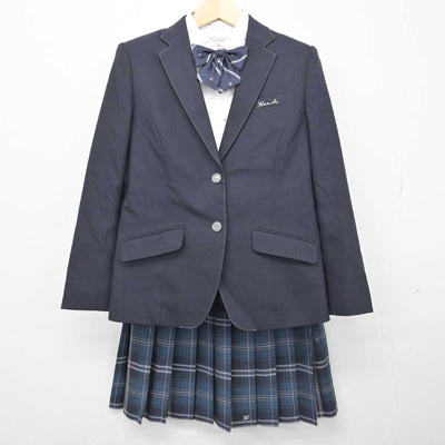 【中古】大阪府 汎愛高等学校 女子制服 6点 (ブレザー・シャツ・スカート) sf049359