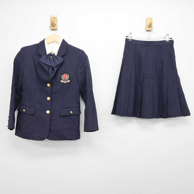 【中古】愛知県 安城学園高等学校 女子制服 4点 (ブレザー・シャツ・スカート) sf049361