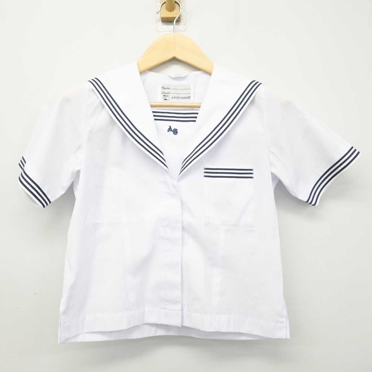 【中古】愛知県 安城学園高等学校 女子制服 4点 (セーラー服・スカート) sf049363