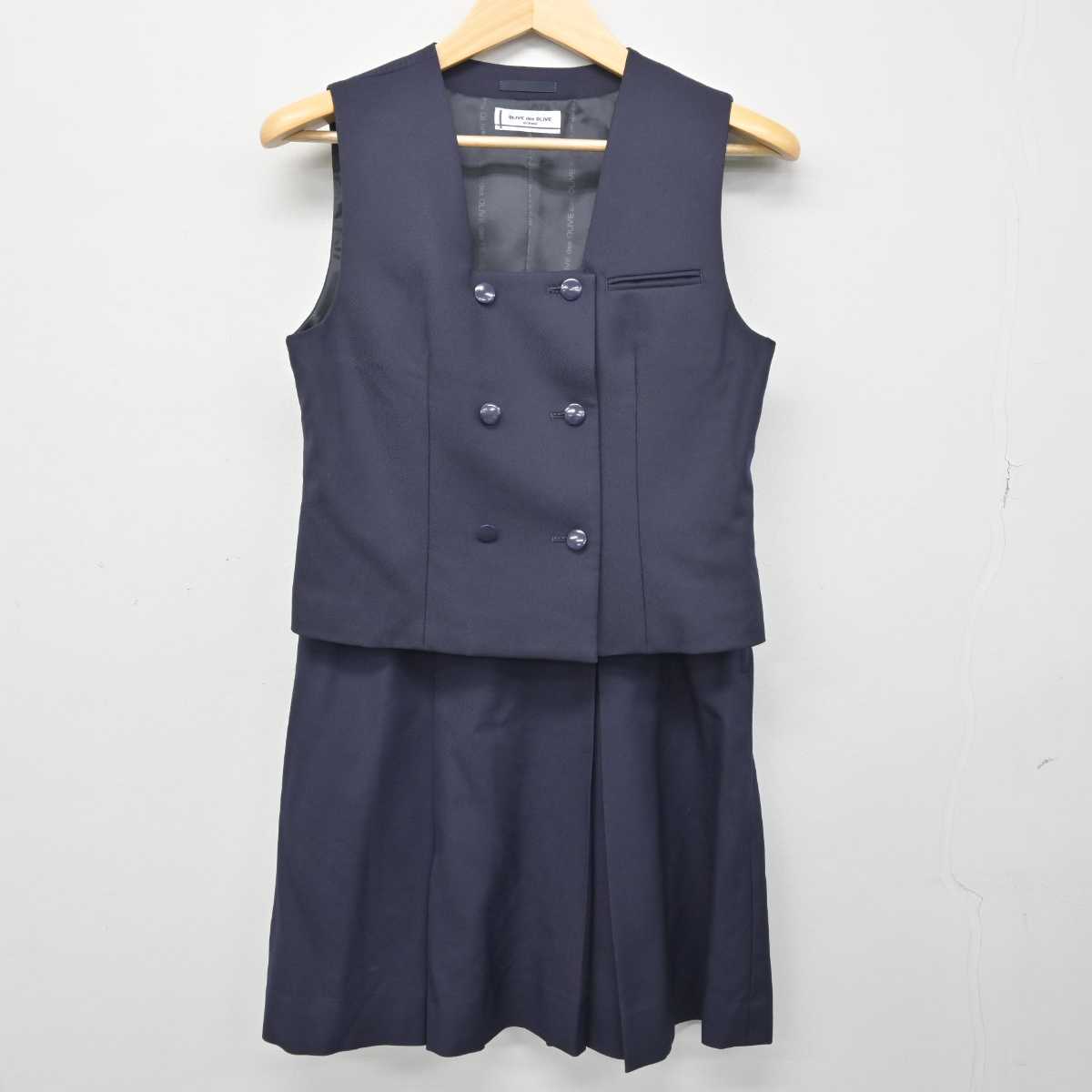 【中古】埼玉県 川越女子高等学校 女子制服 3点 (ブレザー・ベスト・スカート) sf049365