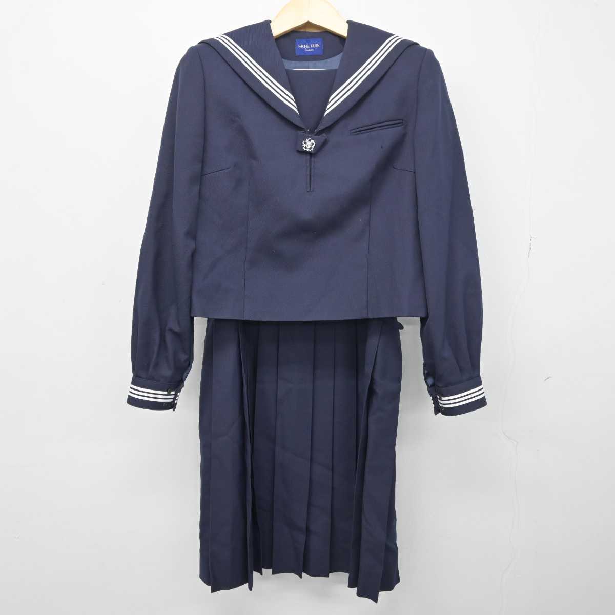 【中古】東京都 桜道中学校 女子制服 2点 (セーラー服・ジャンパースカート) sf049368