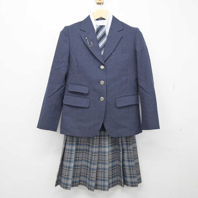 【中古】神奈川県 湘南学院高等学校 女子制服 6点 (ブレザー・シャツ・スカート) sf049385