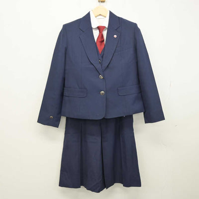 【中古】愛知県 豊野高等学校 女子制服 6点 (ブレザー・シャツ・ベスト・スカート) sf049390