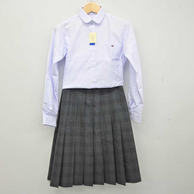 【中古】愛知県 三好高等学校 女子制服 2点 (シャツ・スカート) sf049397