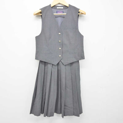 【中古】埼玉県 東京農業大学第三高等学校 女子制服 2点 (ベスト・スカート) sf049399