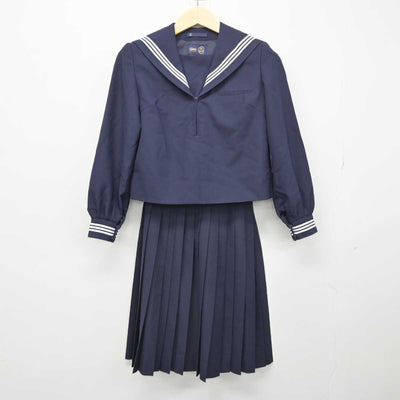 【中古】香川県 龍雲中学校 女子制服 3点 (セーラー服・スカート・スカート) sf049400