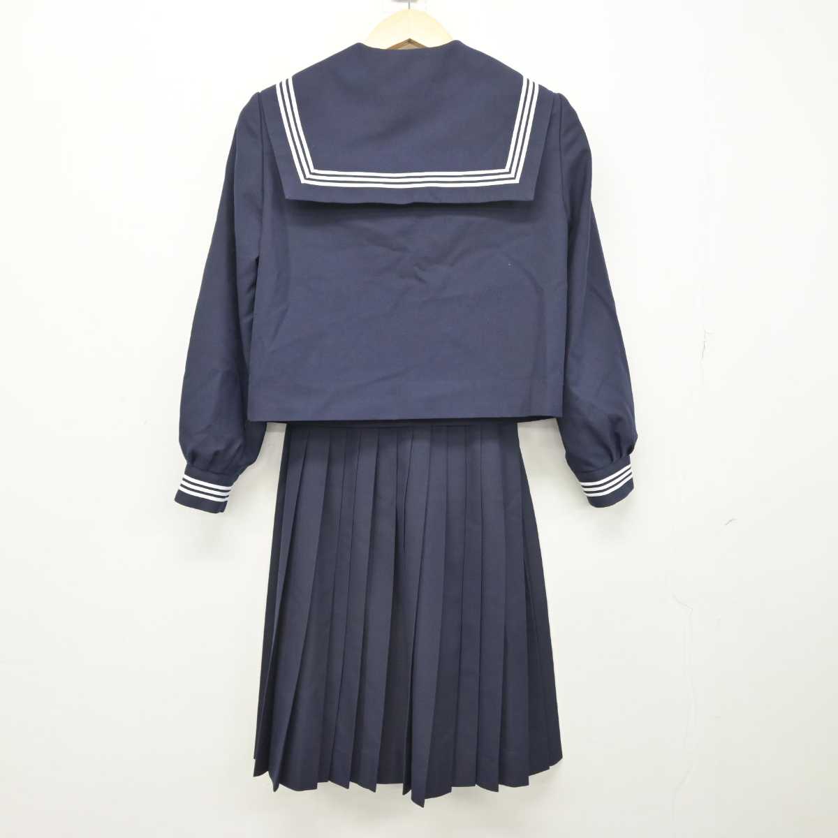 【中古】香川県 龍雲中学校 女子制服 3点 (セーラー服・スカート・スカート) sf049400