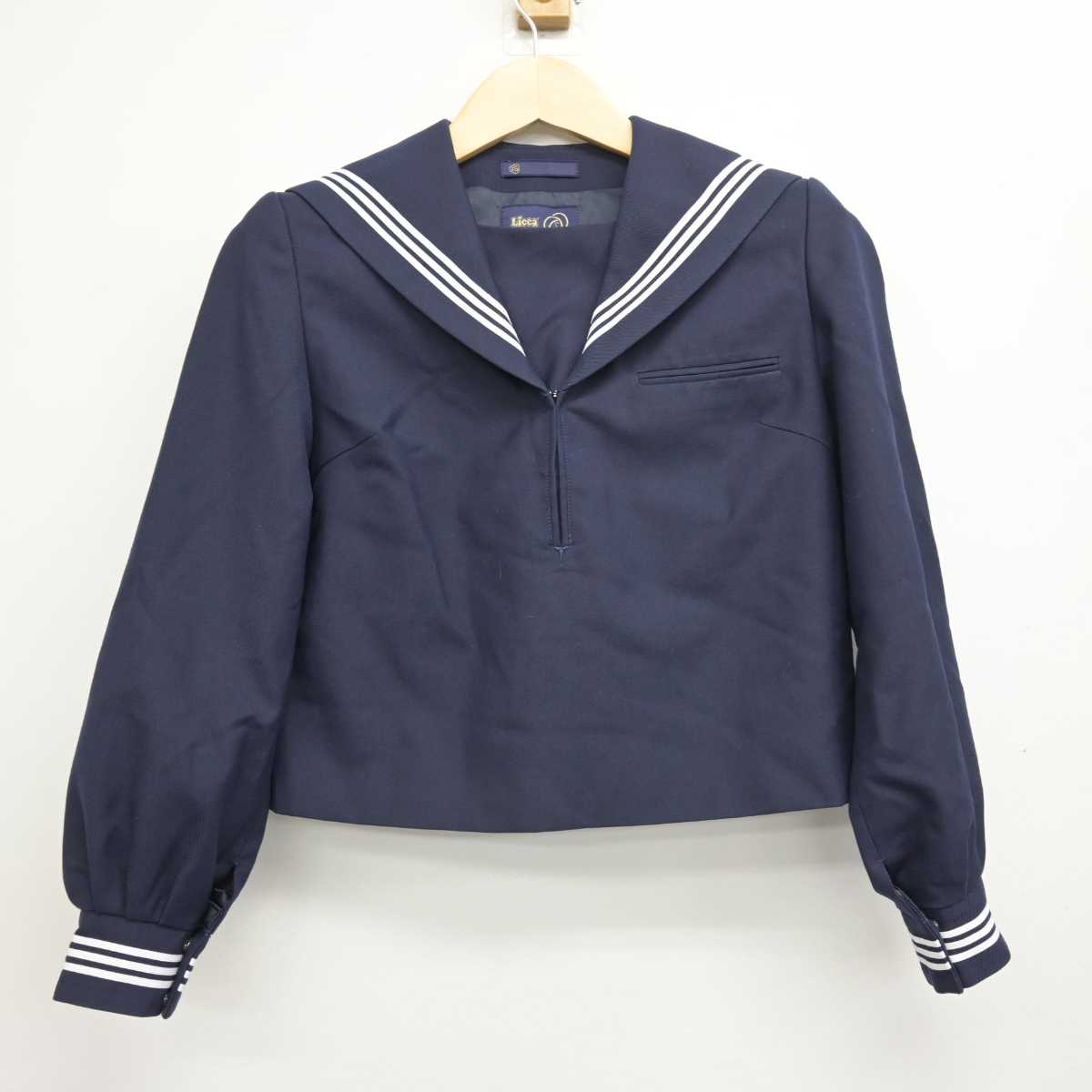 【中古】香川県 龍雲中学校 女子制服 3点 (セーラー服・スカート・スカート) sf049400