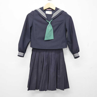 【中古】香川県 三渓小学校 女子制服 3点 (セーラー服・スカート) sf049402