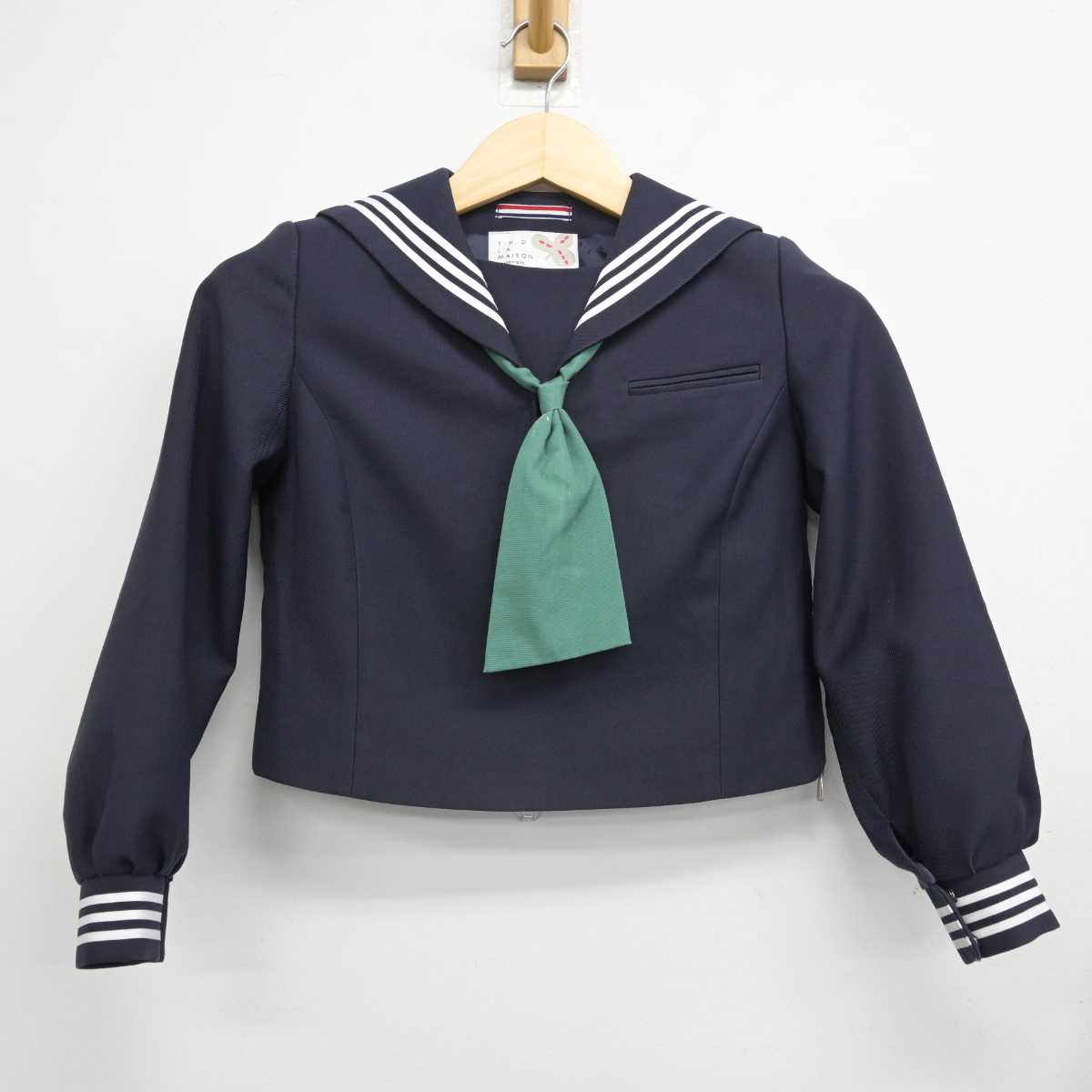 【中古】香川県 三渓小学校 女子制服 3点 (セーラー服・スカート) sf049402