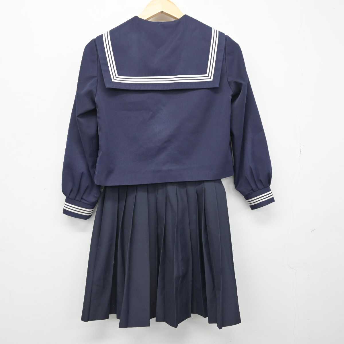 【中古】香川県 三渓小学校 女子制服 3点 (セーラー服・スカート・スカート) sf049403