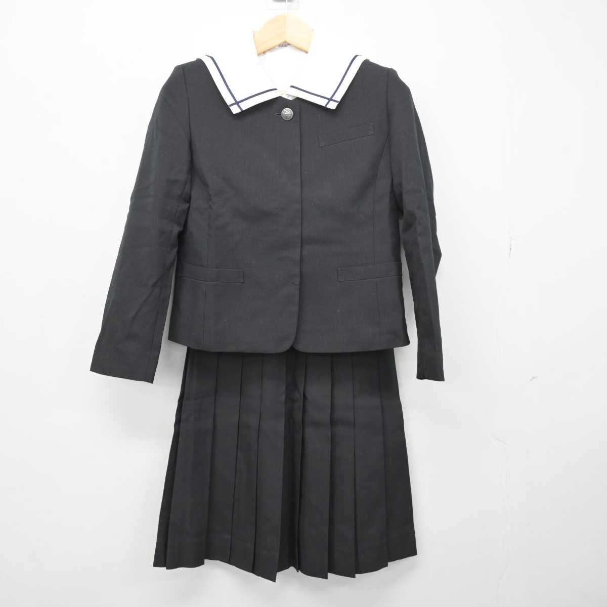 【中古】長崎県 海星中学校 女子制服 3点 (ブレザー・シャツ・スカート) sf049408