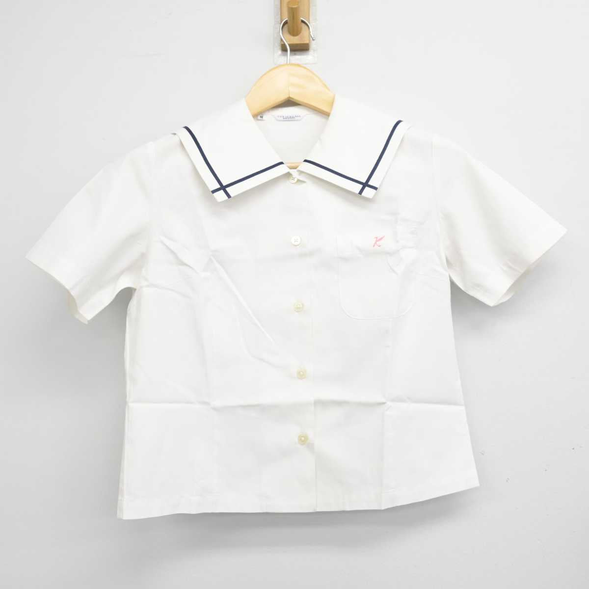 【中古】長崎県 海星中学校 女子制服 2点 (シャツ・スカート) sf049410