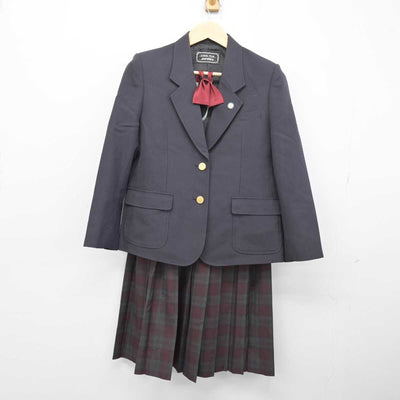 【中古】埼玉県 志木第二中学校 女子制服 5点 (ブレザー・ニットベスト・スカート) sf049422