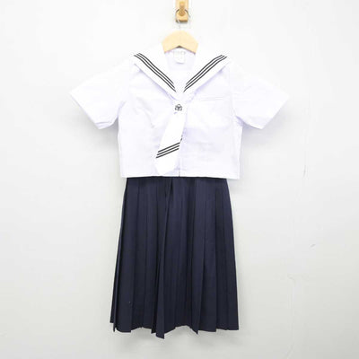 【中古】埼玉県 富士見台中学校 女子制服 4点 (セーラー服・スカート) sf049426