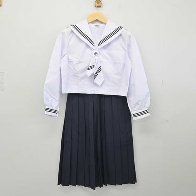 【中古】埼玉県 富士見台中学校 女子制服 3点 (セーラー服・スカート) sf049427