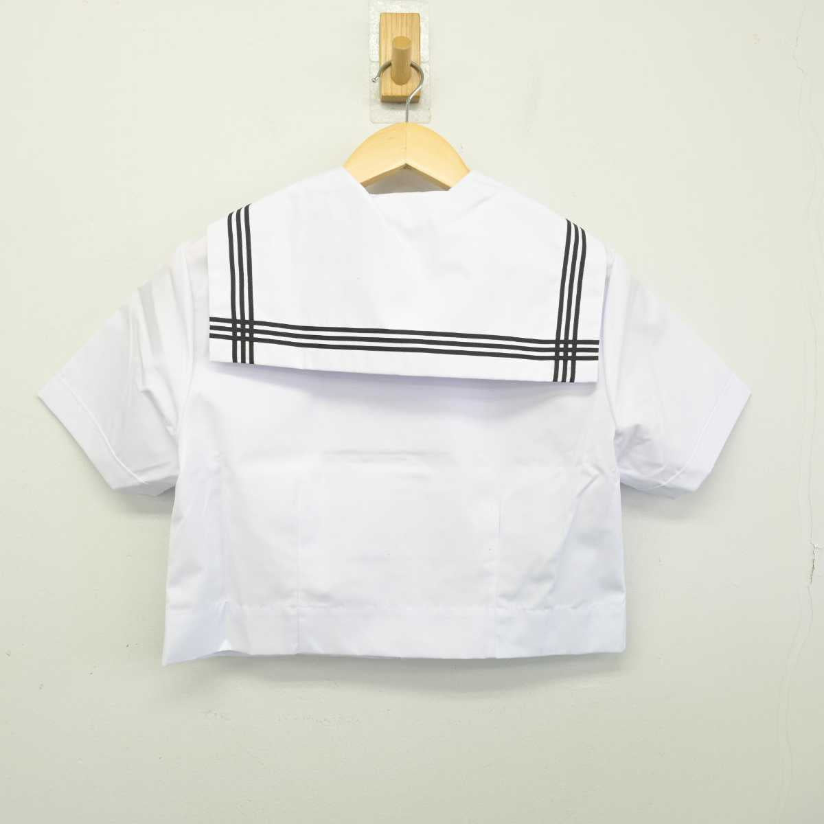 【中古】埼玉県 富士見台中学校 女子制服 4点 (セーラー服・スカート) sf049428