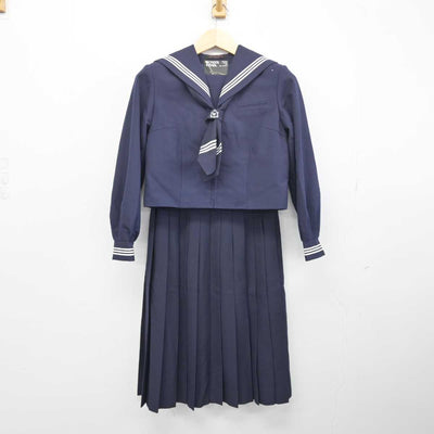 【中古】埼玉県 富士見台中学校 女子制服 5点 (セーラー服・セーラー服・スカート) sf049432