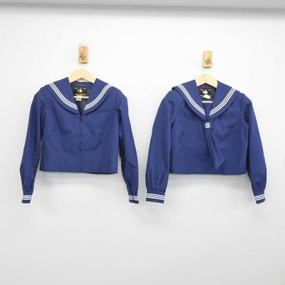 【中古】埼玉県 富士見市立西中学校 女子制服 3点 (セーラー服・セーラー服) sf049434