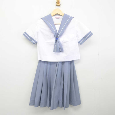 【中古】熊本県 益城中学校 女子制服 2点 (セーラー服・スカート) sf049447