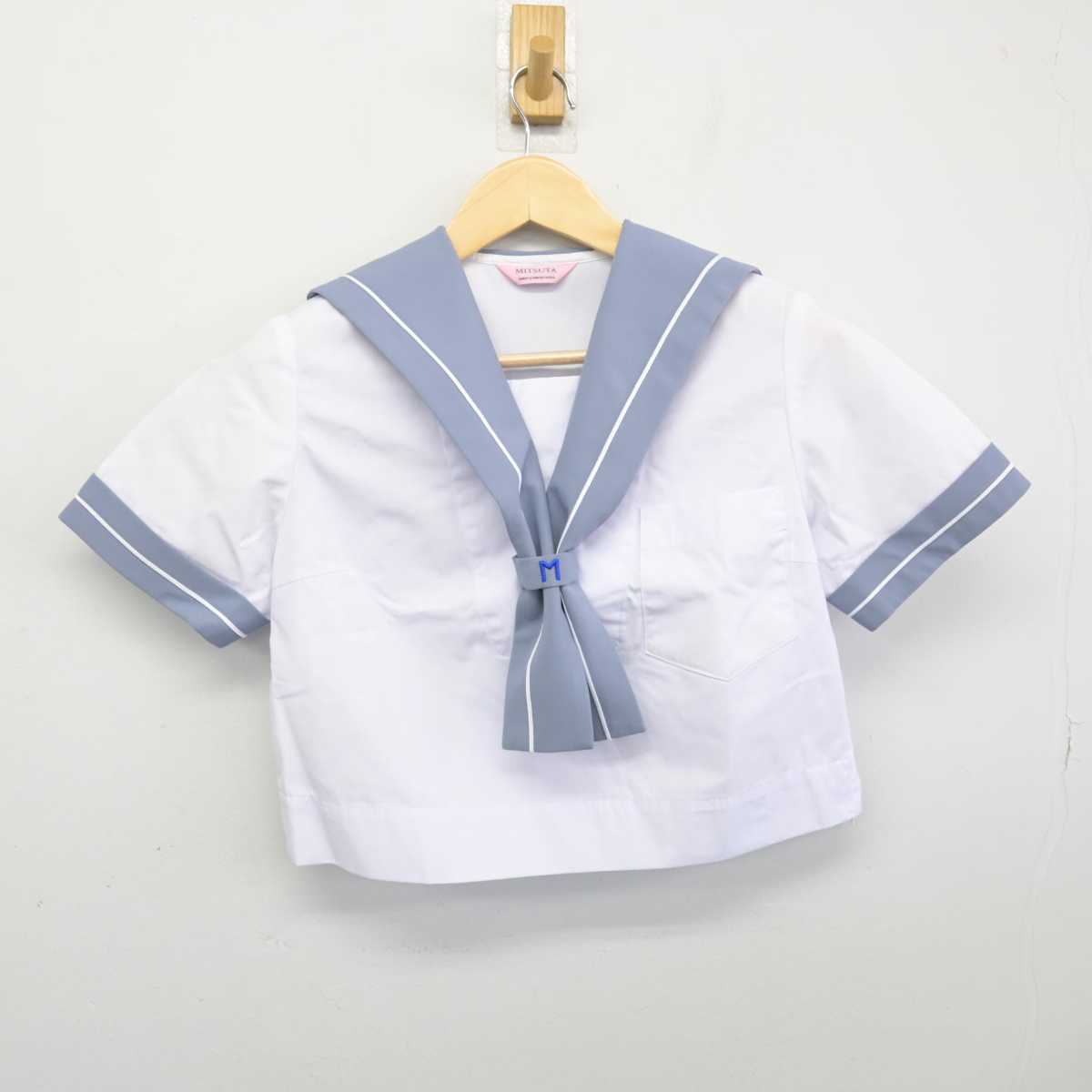 【中古】熊本県 益城中学校 女子制服 2点 (セーラー服・スカート) sf049447