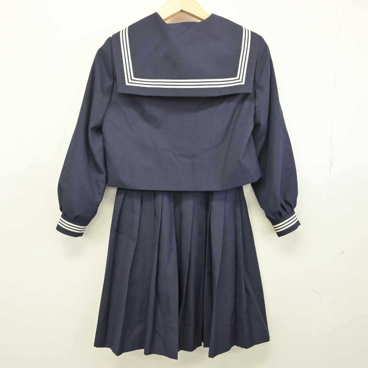 【中古】神奈川県 山王中学校 女子制服 5点 (セーラー服・スカート) sf049449