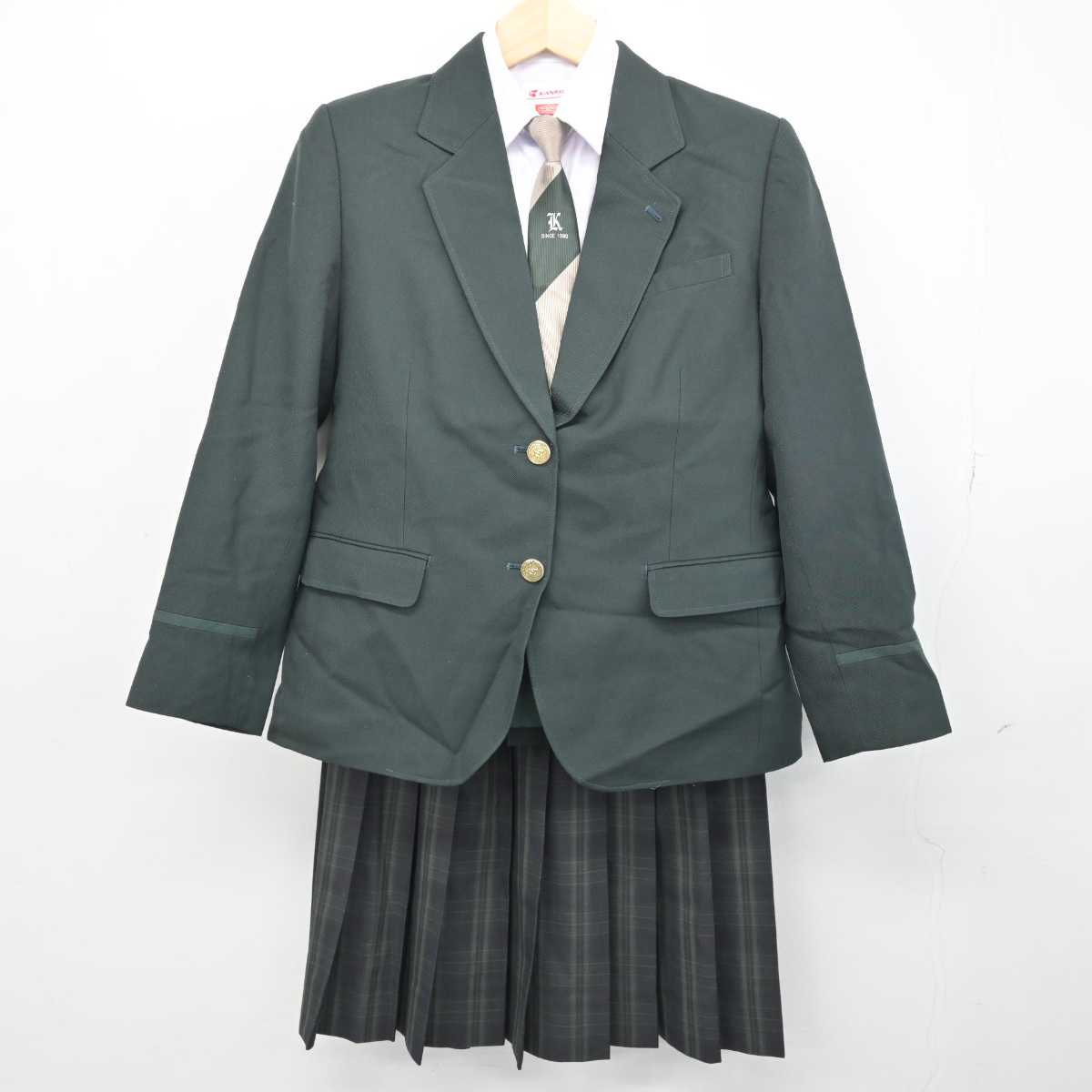 【中古】宮城県 向陽台中学校 女子制服 4点 (ブレザー・シャツ・スカート) sf049450