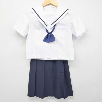 【中古】岡山県 岡山一宮高等学校 女子制服 3点 (セーラー服・スカート) sf049476