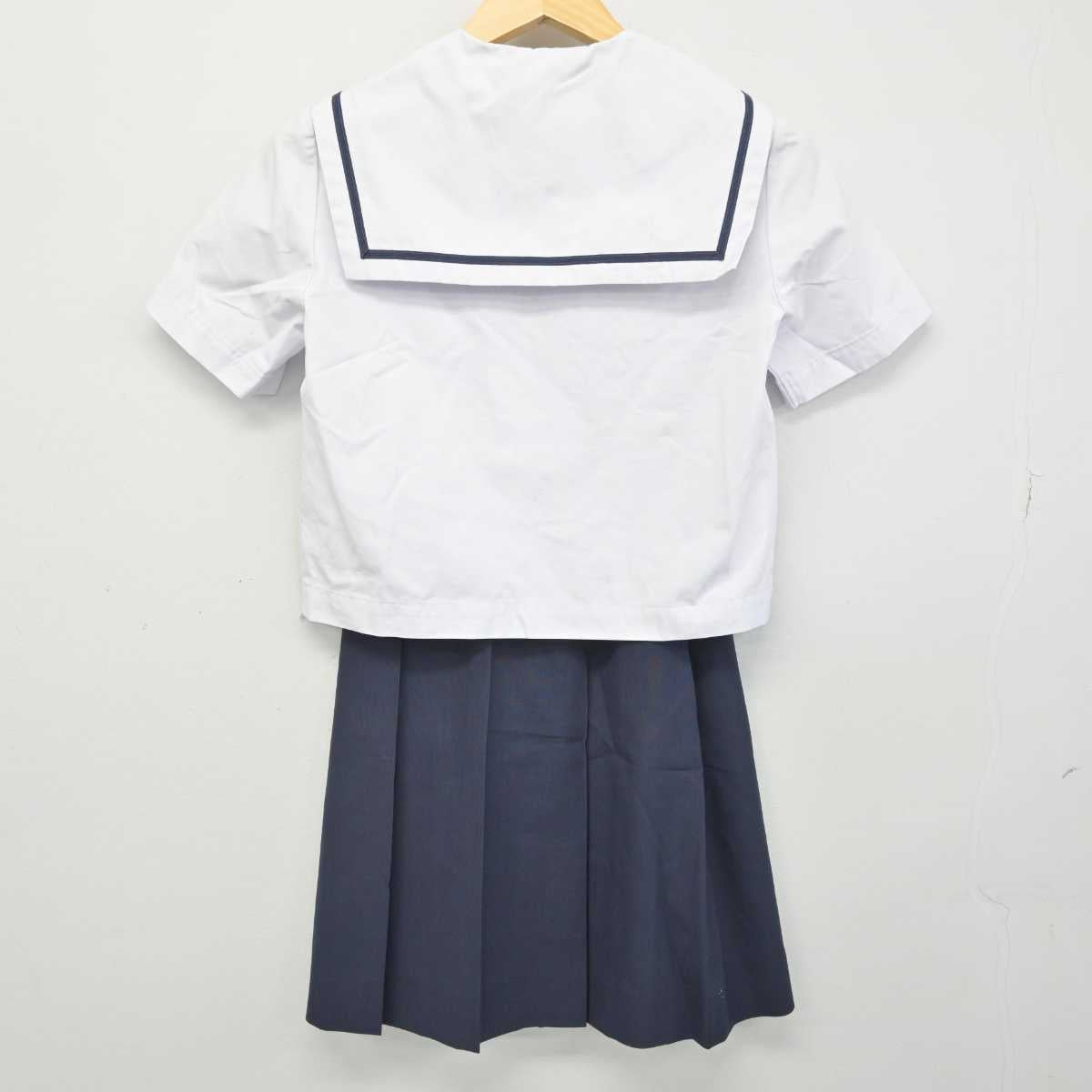 【中古】岡山県 岡山一宮高等学校 女子制服 3点 (セーラー服・スカート) sf049476