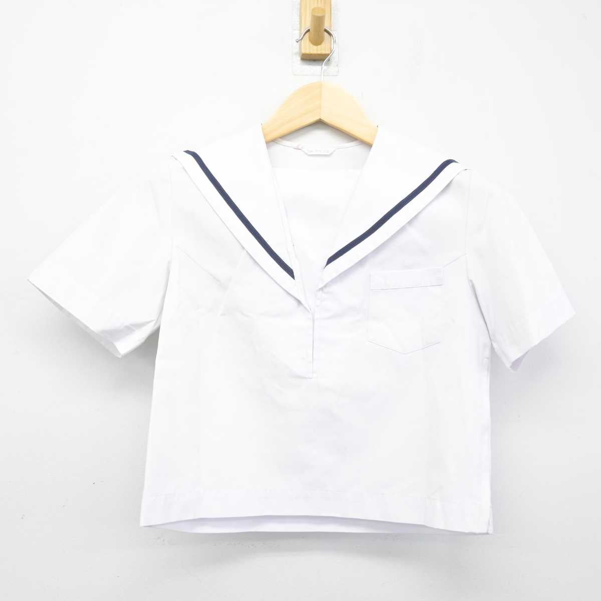 【中古】岡山県 岡山一宮高等学校 女子制服 2点 (セーラー服・ニットベスト) sf049477